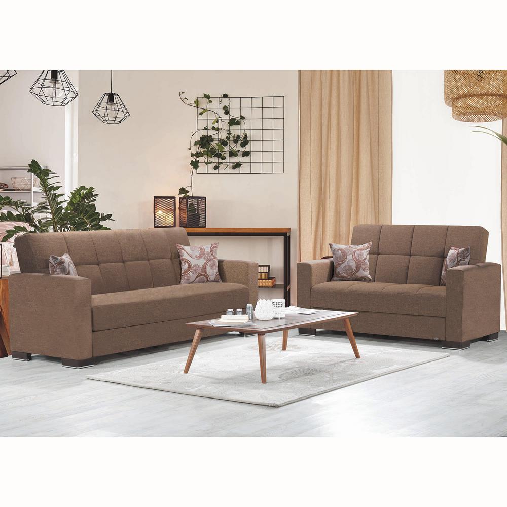 Ottomanson Armada Dark Beige Fabric Upholstery Sofa Sleeper Bed Ottomanson Armada Dark Beige Fabric