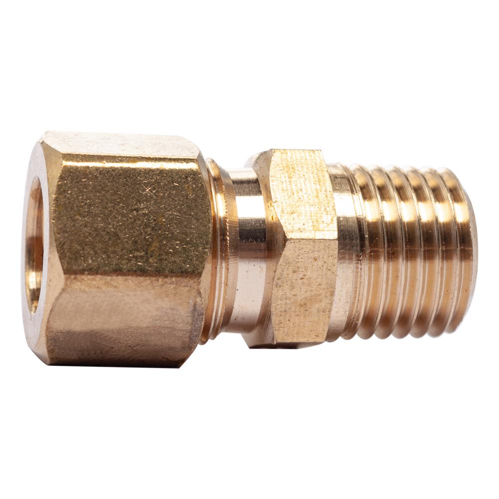 LTWFITTING 3 8 In O D Comp X 1 4 In MIP Brass Compression Adapter