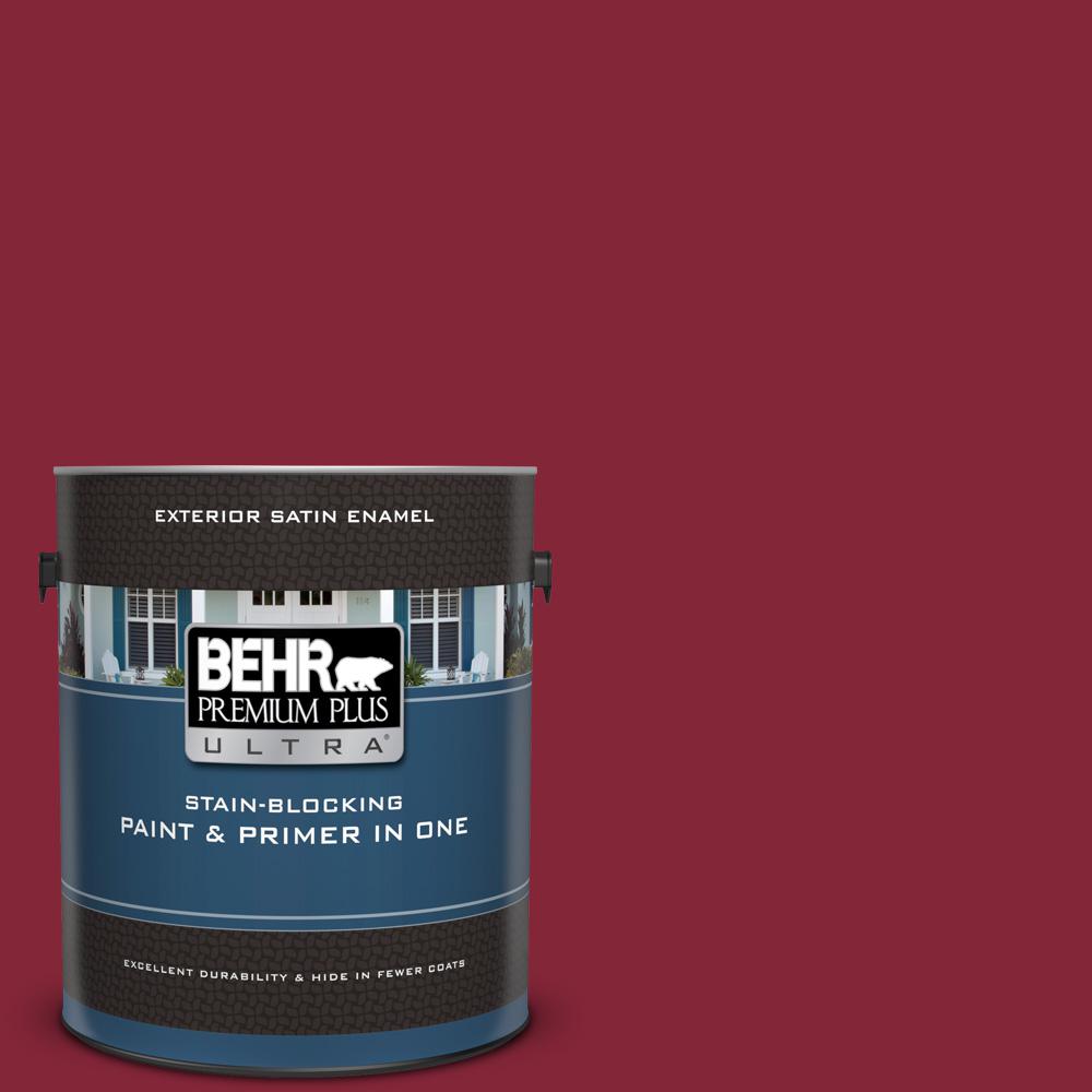 Behr Premium Plus Ultra Gal M Dark Crimson Satin Enamel