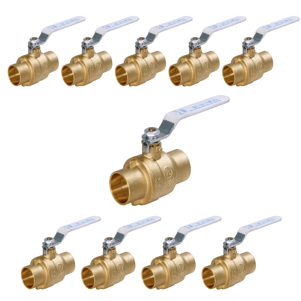 Everbilt 3 4 In X 3 4 In Brass FIP X FIP Lever Handle Gas Ball Valve