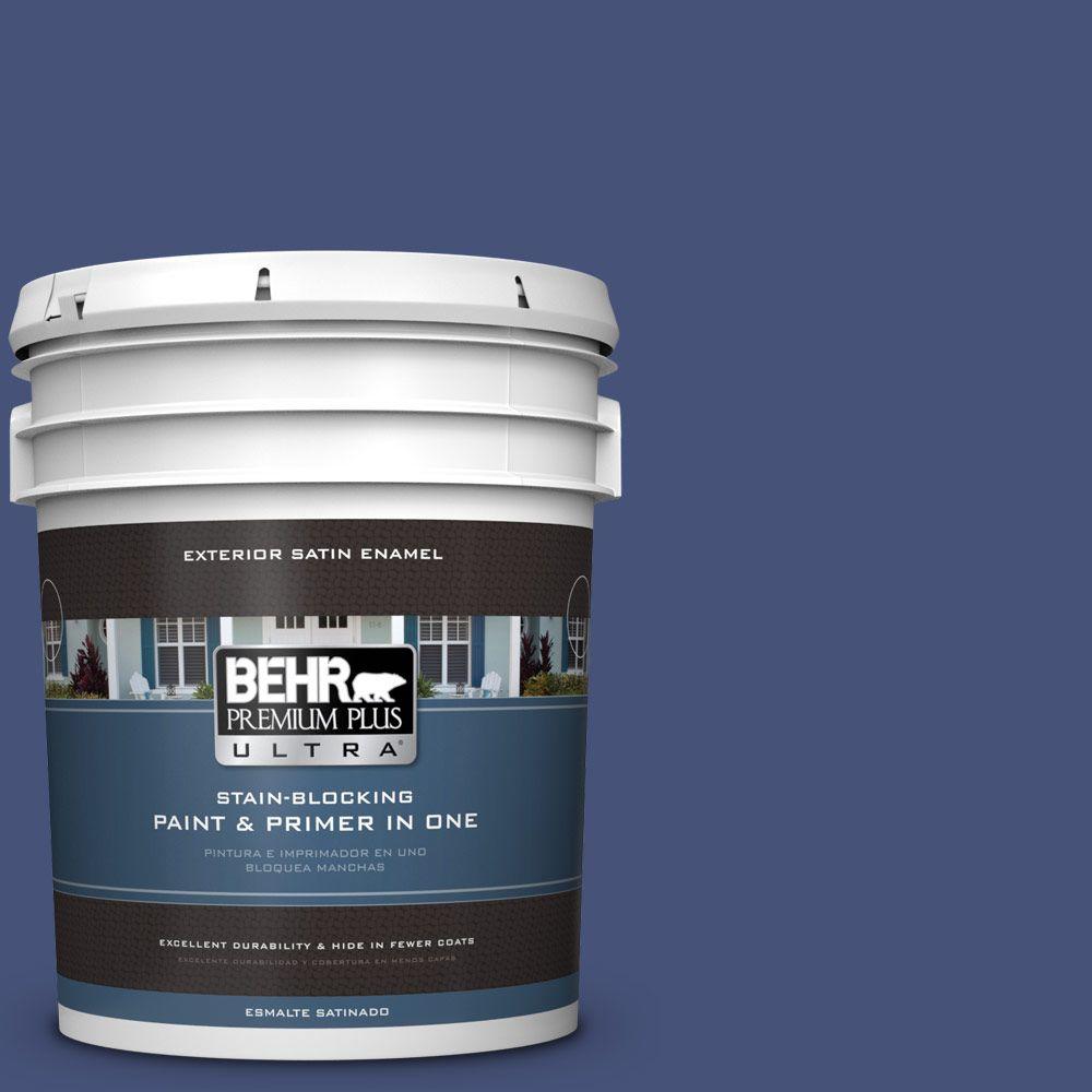 BEHR Premium Plus Ultra 5 Gal 620D 7 Deep Indigo Satin Enamel