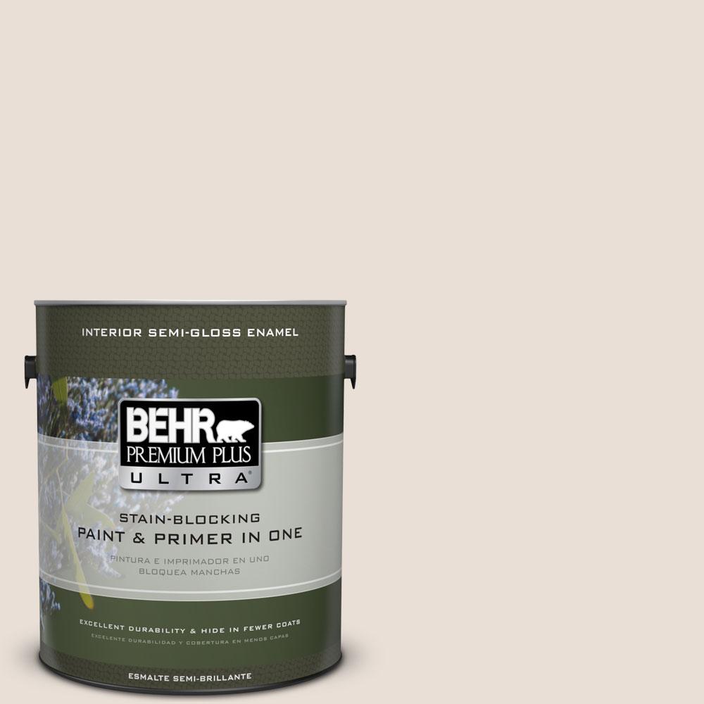 Behr Premium Plus Ultra Gal N Smokey Cream Semi Gloss Enamel