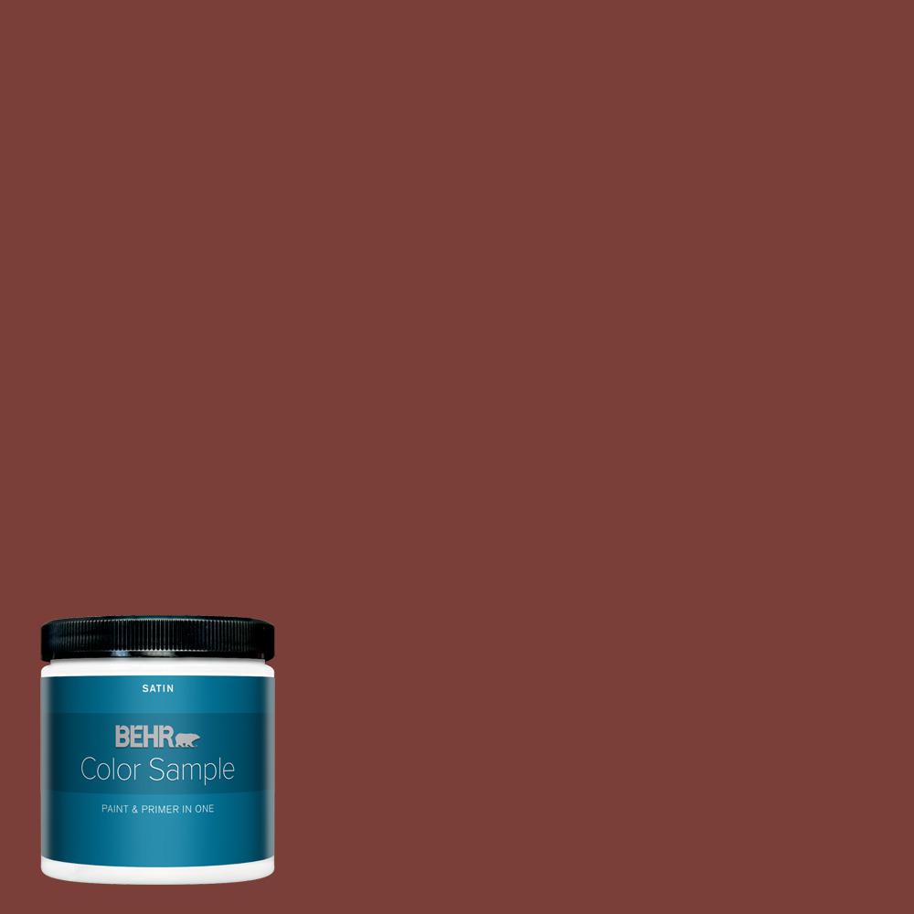 Behr Premium Plus Oz Ppu Red Pepper Satin Enamel Interior Paint