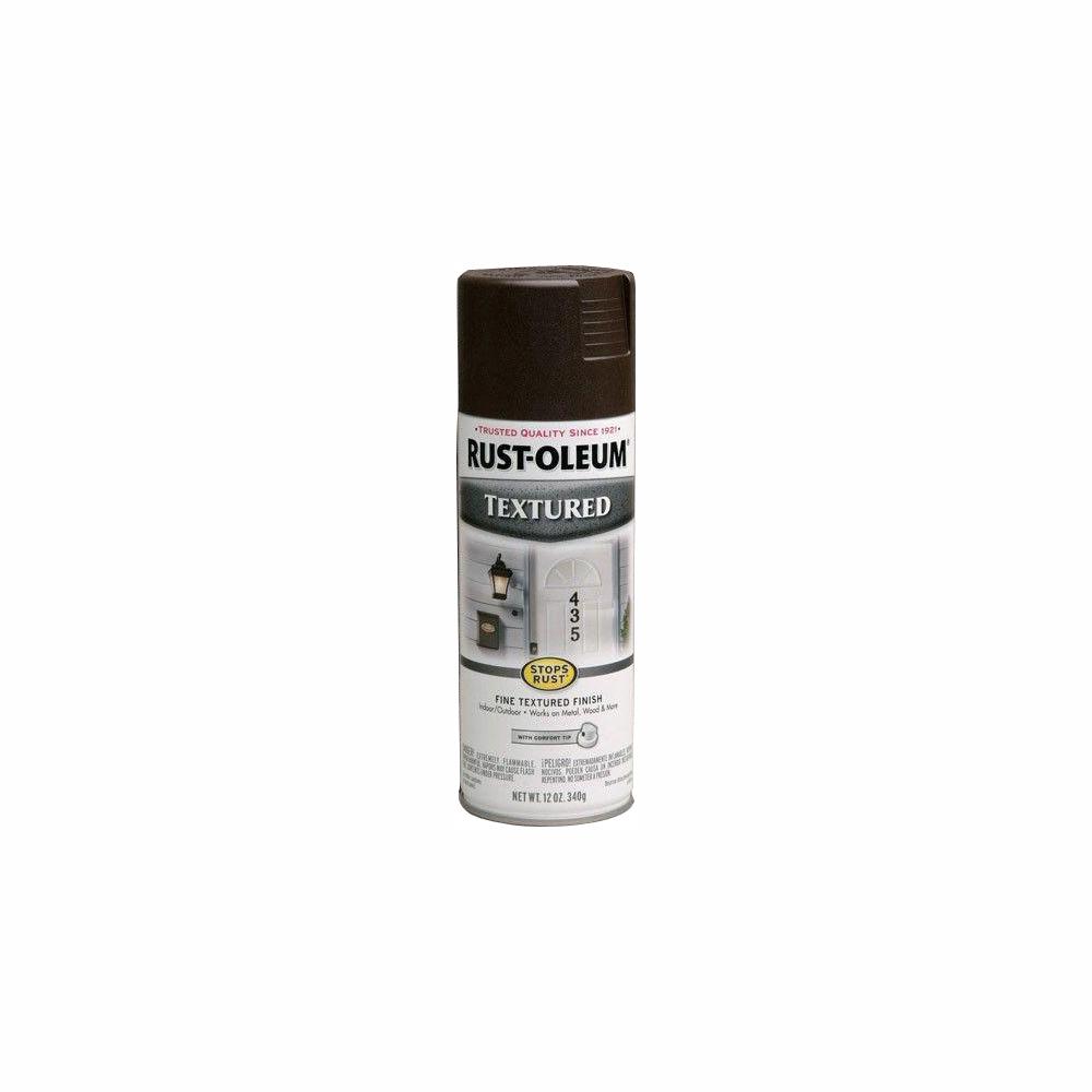 Rust Oleum Stops Rust 12 Oz Textured Dark Brown Protective Spray Paint