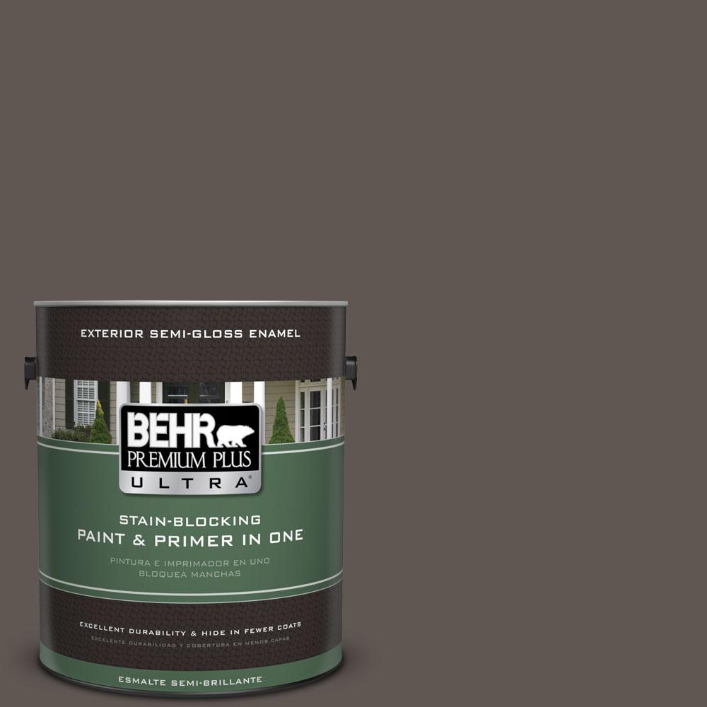 Behr Premium Plus Ultra Gal N Timber Brown Semi Gloss Enamel