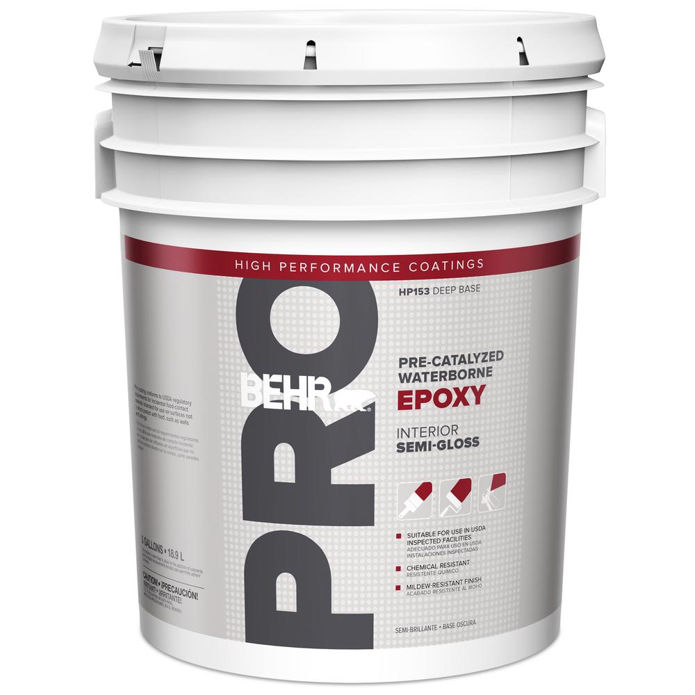 BEHR PRO 5 Gal I100 Toned Base Semi Gloss Interior Paint PR17005 The