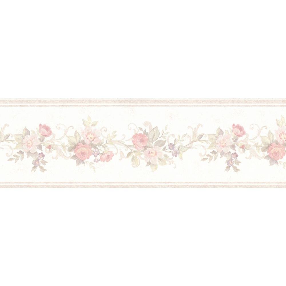Mirage Lory Blush Floral Wallpaper Border B The Mirage Lory Blush Floral Wallpaper Border B The