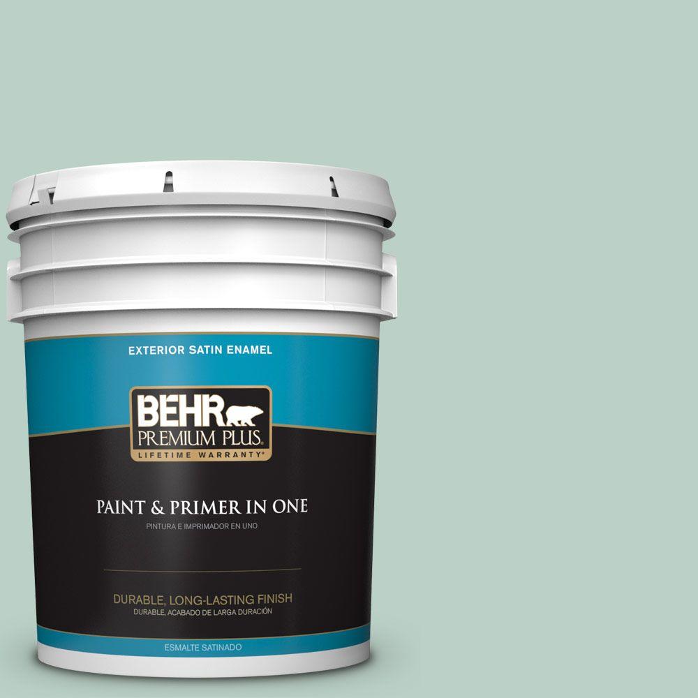 Behr Premium Plus Gal S Moon Glass Satin Enamel Exterior Paint