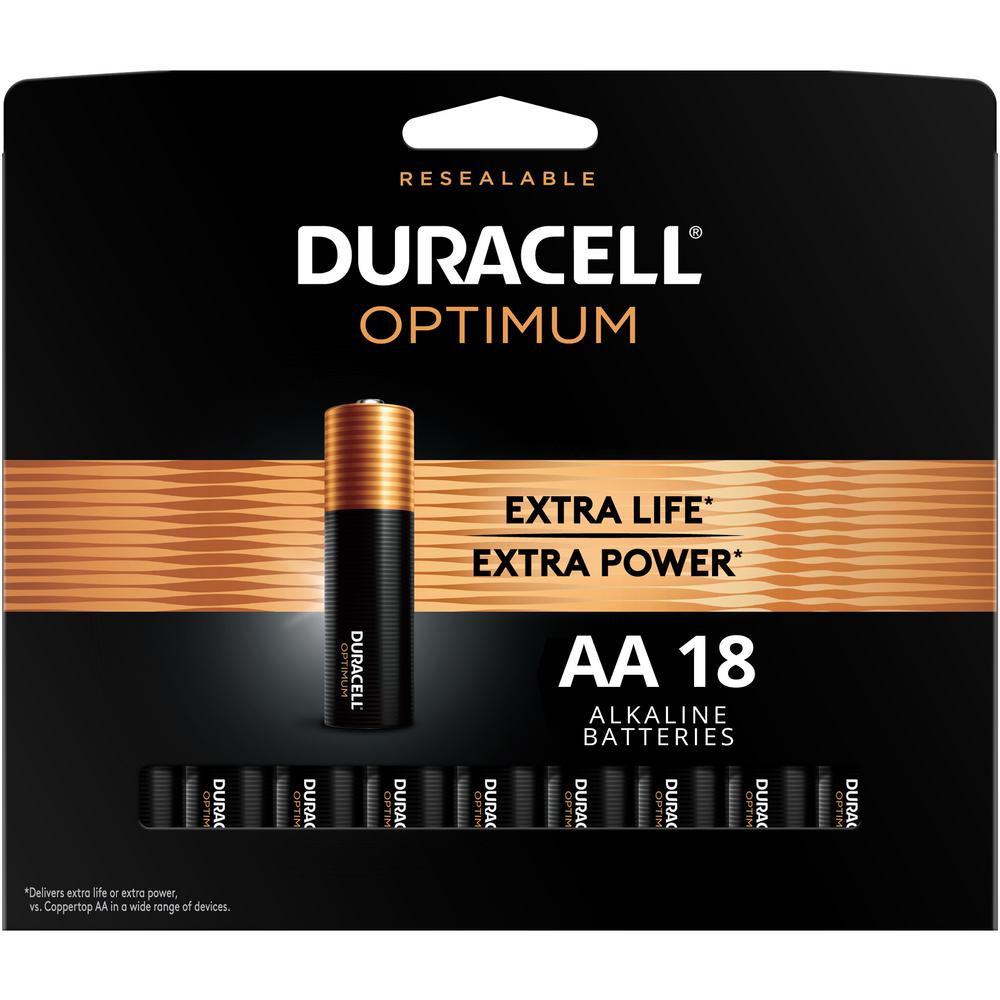 Duracell Optimum AA Alkaline Battery 18 Pack EX Tremes