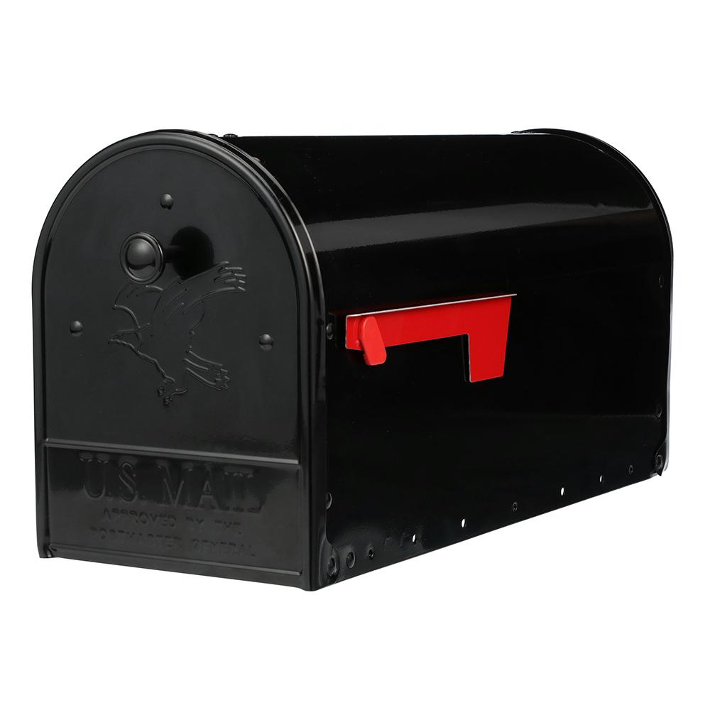 Post Mount Mailbox Bronze Large Durable Rust Dent Resistant With Gold Lettering