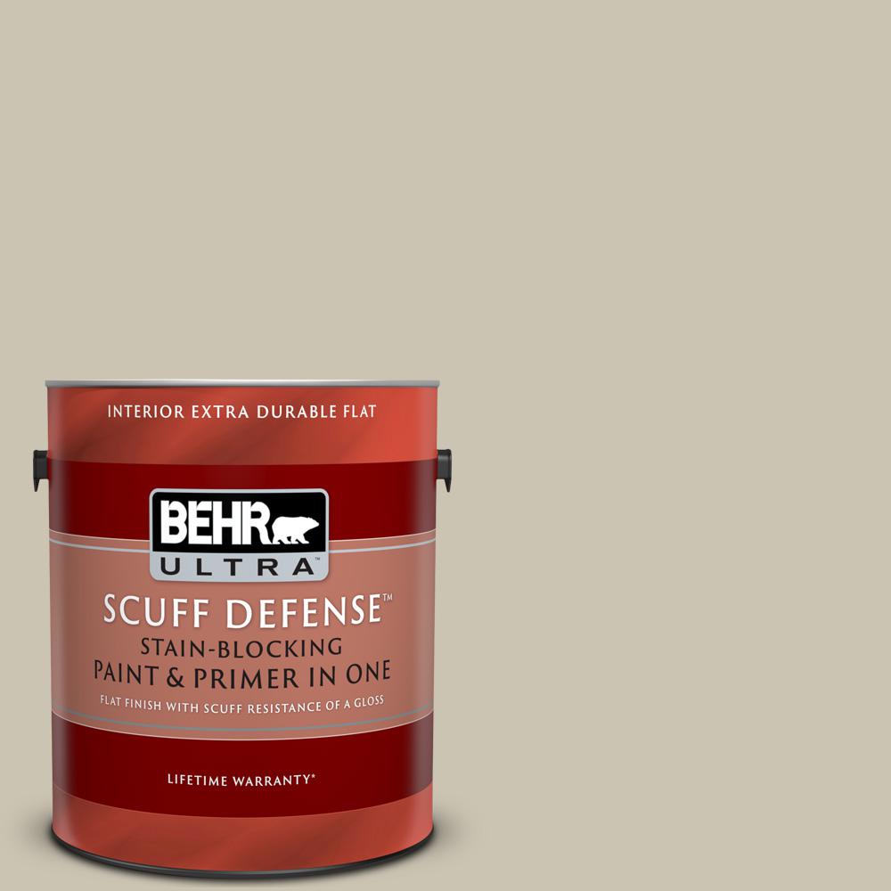 BEHR ULTRA SCUFF DEFENSE 1 Gal N340 2 Dune Grass Extra Durable Flat