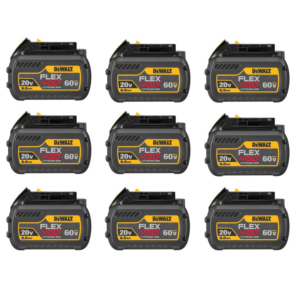 DEWALT FLEXVOLT 20 Volt 60 Volt MAX Lithium Ion Battery Pack 9 Pack