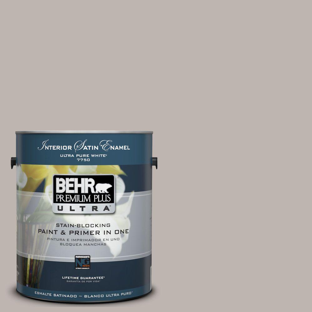 Behr Premium Plus Ultra Gal Ul Graceful Gray Satin Enamel