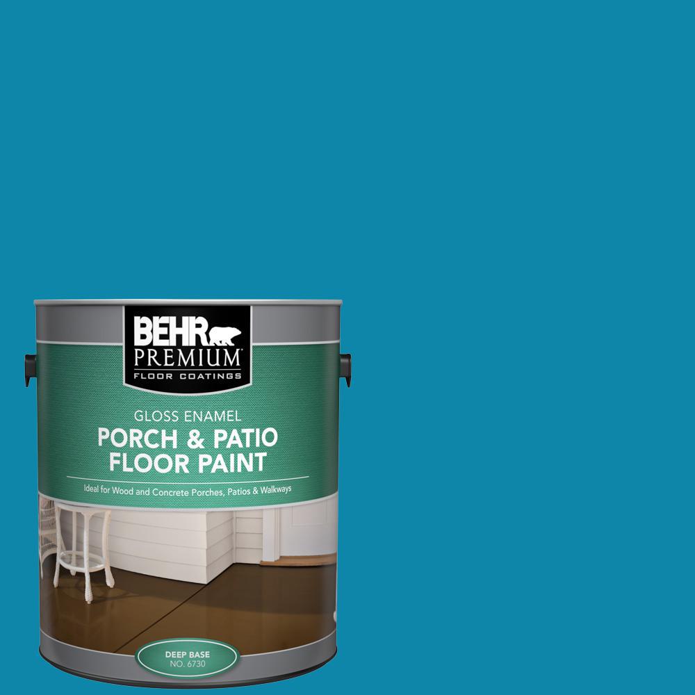 BEHR Premium 1 Gal P490 6 Hacienda Blue Gloss Enamel Interior