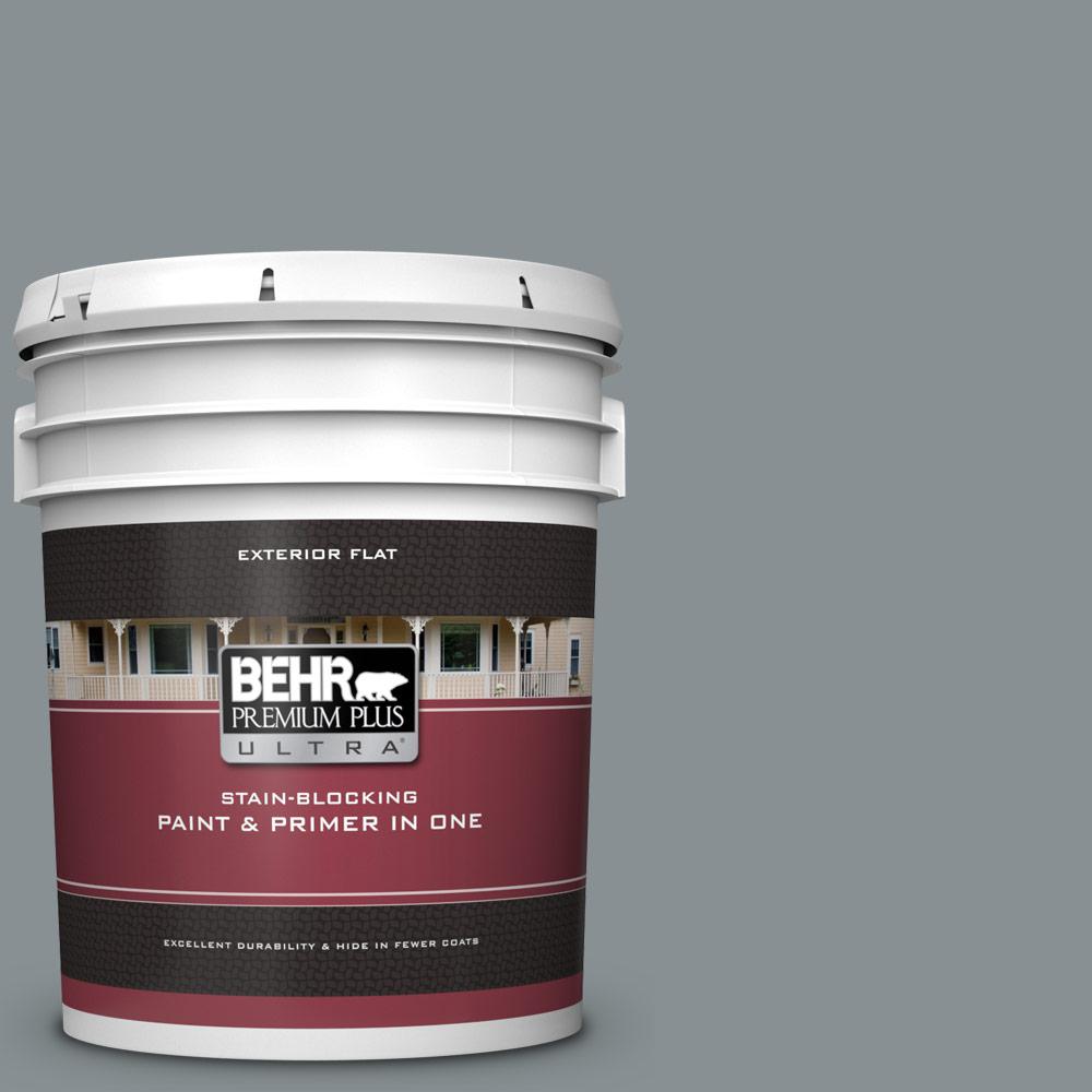 BEHR Premium Plus Ultra 5 Gal MQ5 29 Gotham Gray Flat Exterior Paint