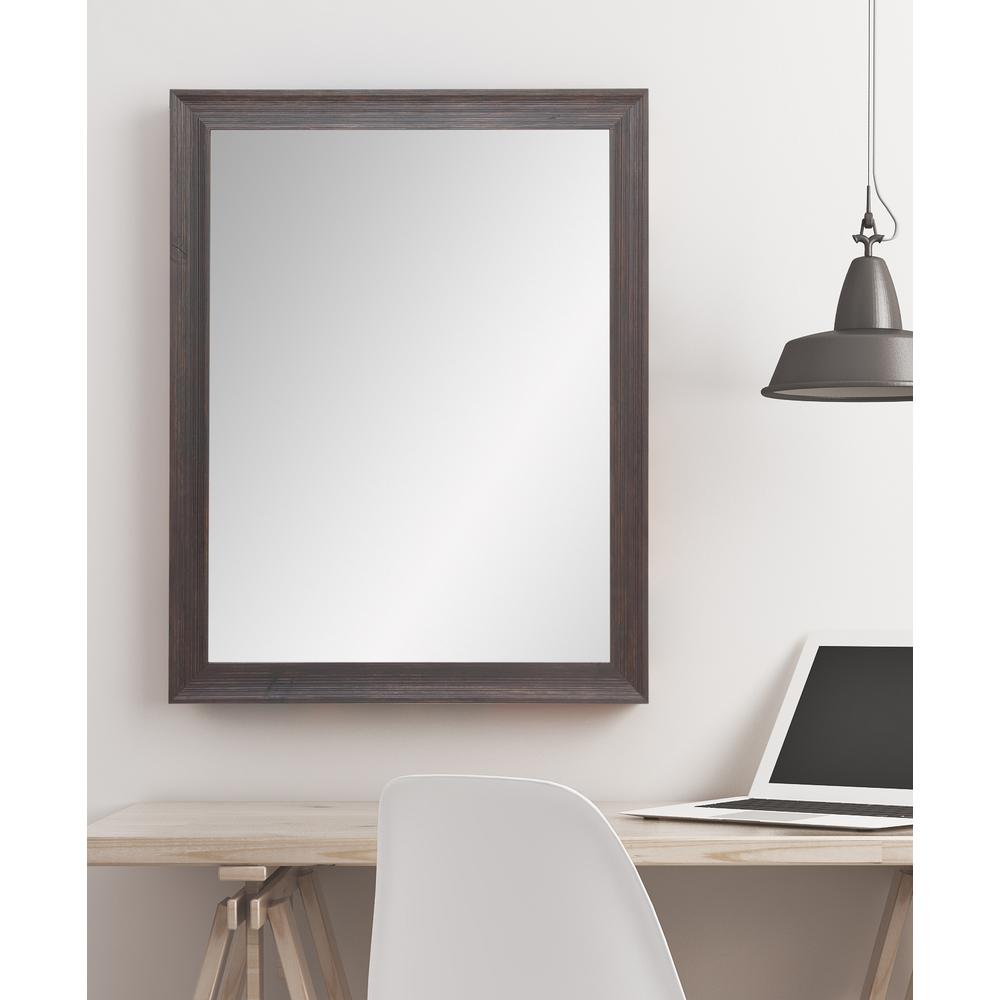 Rustic Espresso Framed Mirror BM017L3 The Home Depot