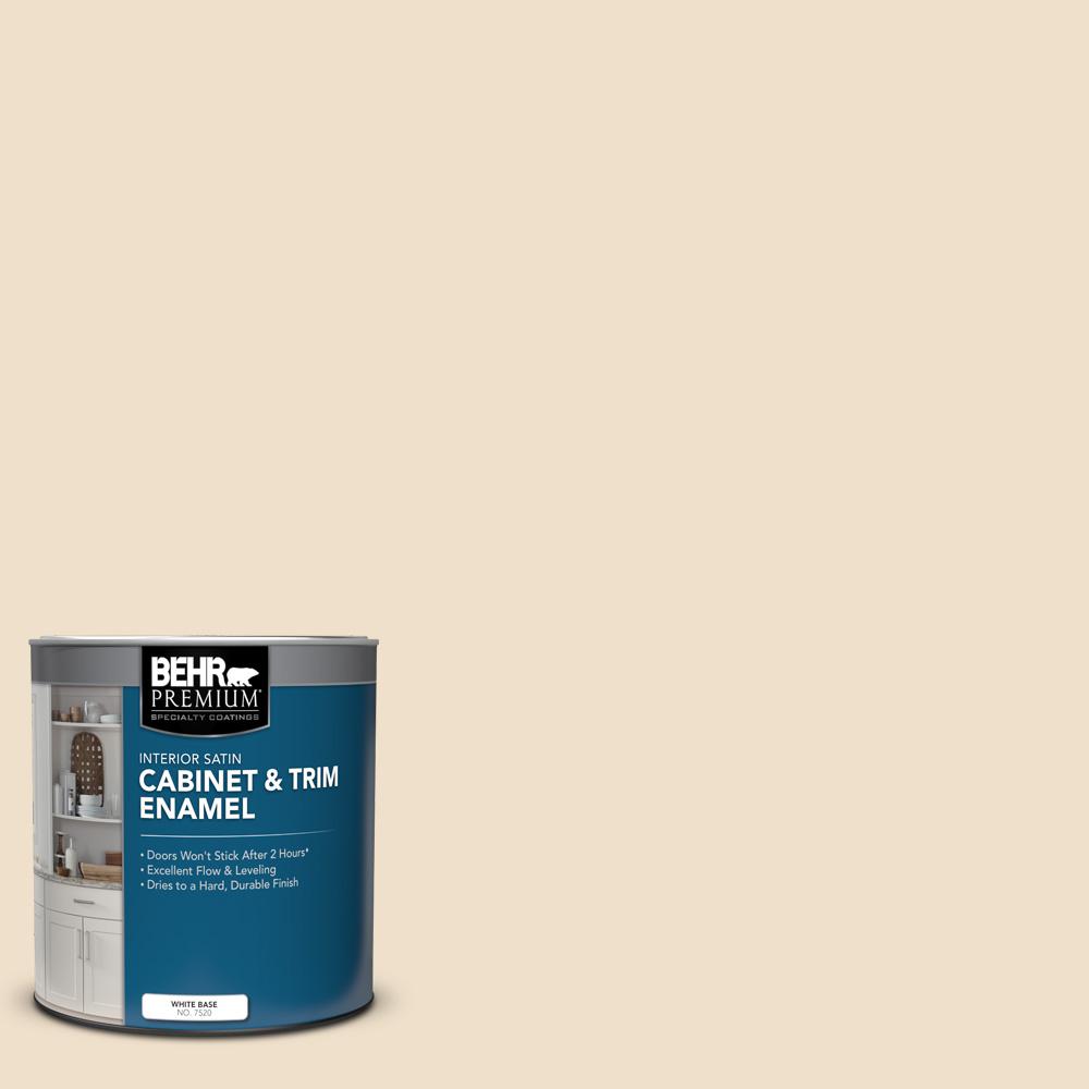 BEHR PREMIUM 1 Qt N280 1 Scroll Satin Enamel Interior Cabinet And