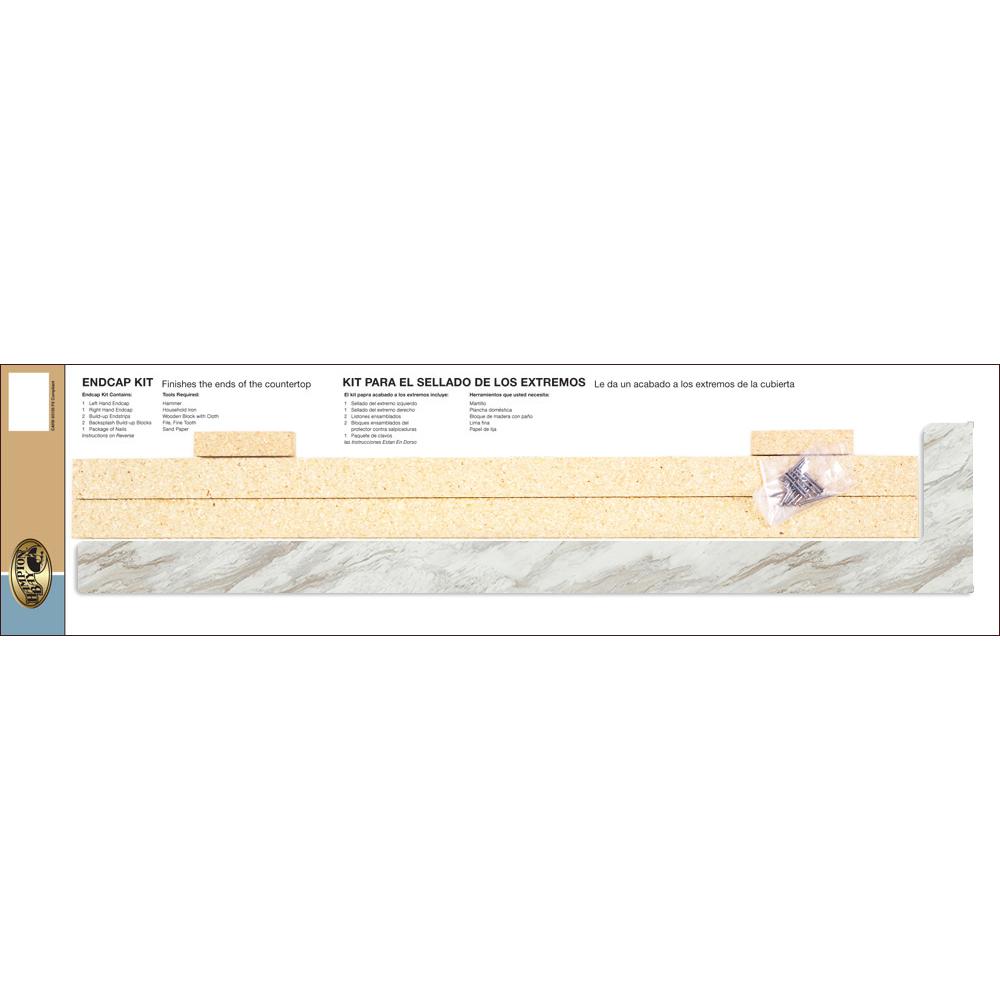 Hampton Bay 4 5 8 In X 25 5 8 In Laminate Endcap Kit In Typhoon