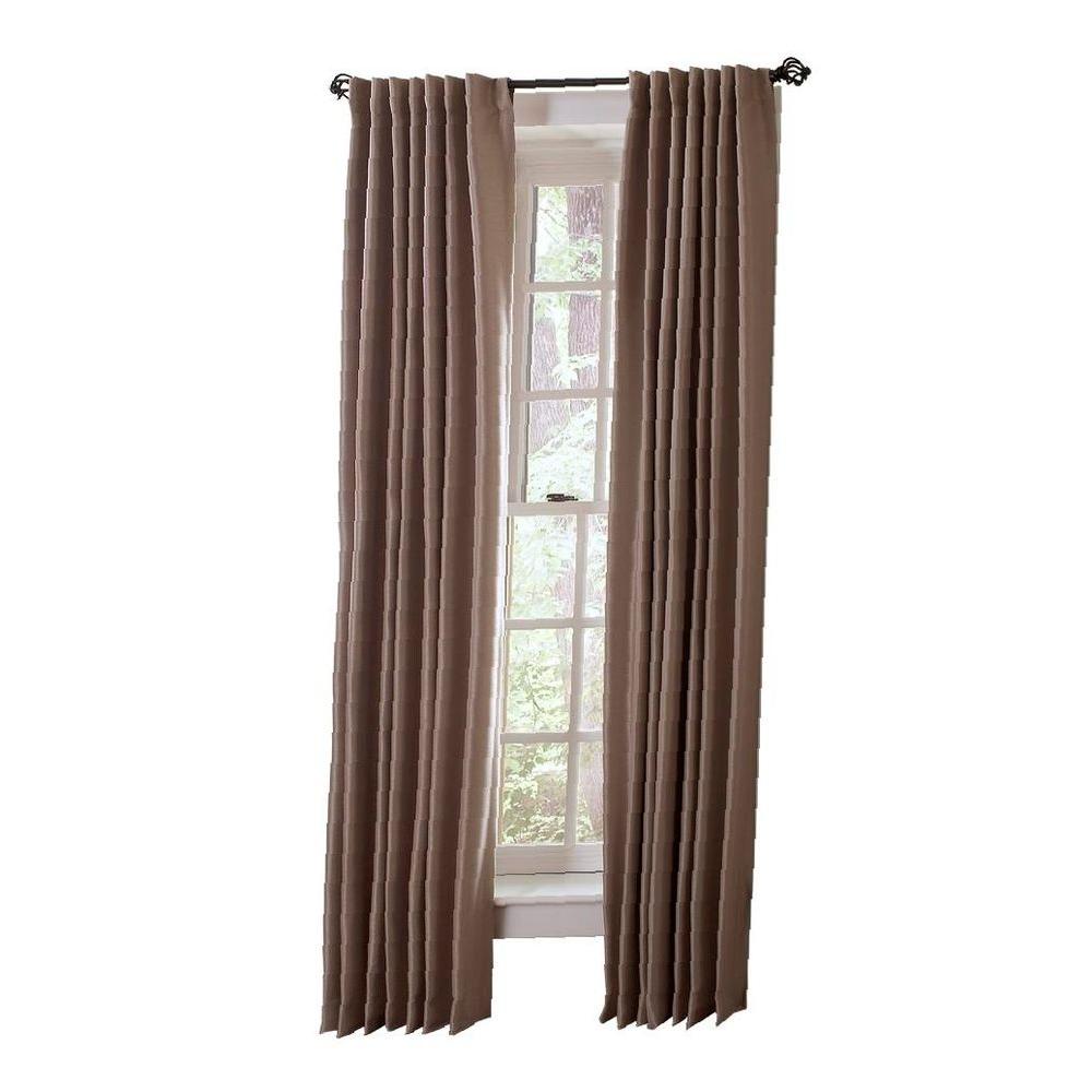 Martha Living Faux Silk Room Darkening Window Panel In Brook Trout 54 W X 63 L