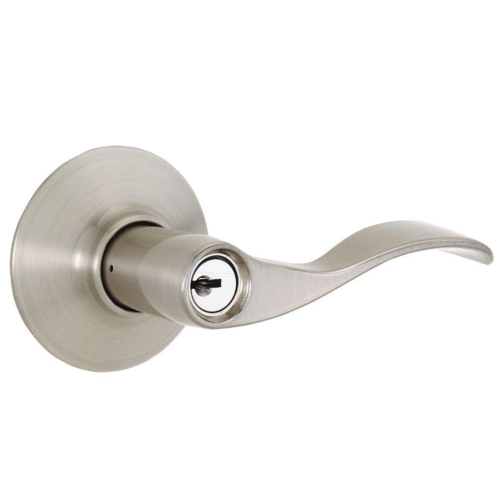 Schlage Flair Bright Brass Keyed Entry Door Lever F Fla The