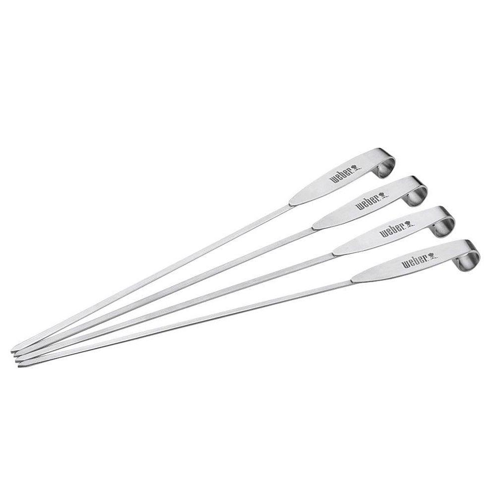 Weber Original Stainless Steel Skewer Set Pack The Home Depot