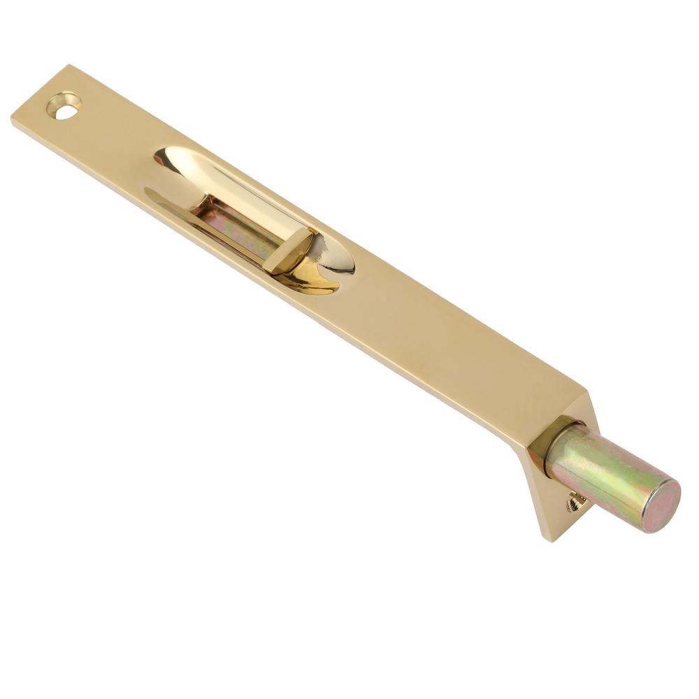 Baldwin Residential Lifetime Polished Brass Flush Bolt-0626.003 - The ...