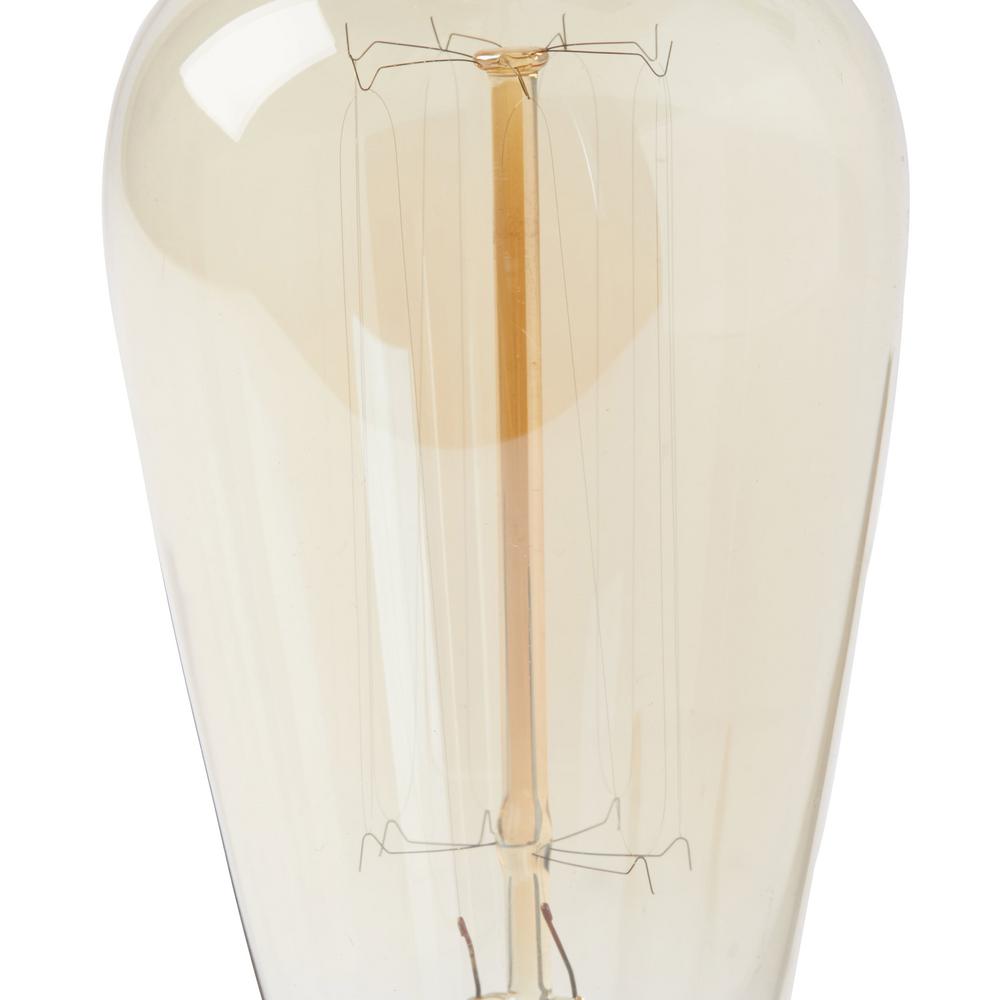 E12 light bulb with an amber glass coloration