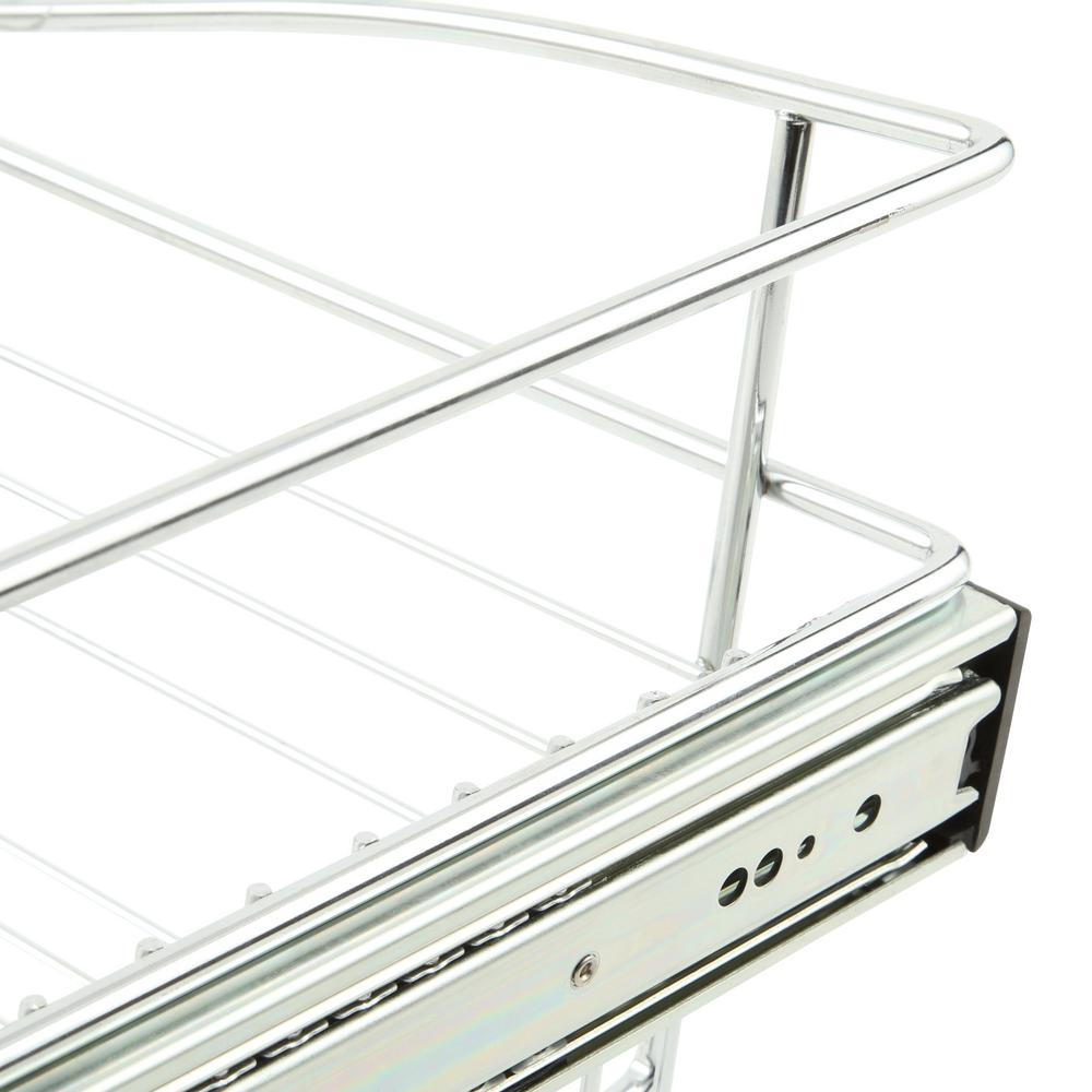 Rev-A-Shelf 24 in Closet Pullout Basket CB-241407-1-Chrome