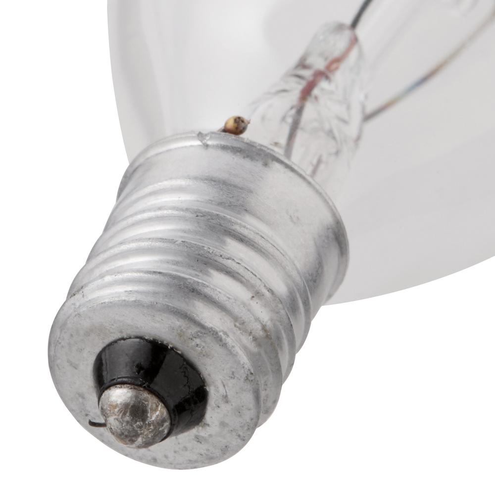 Light bulb featuring a standard candelabra base