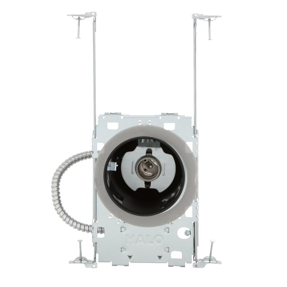 HALO E26 4 in. Steel Recessed Lighting Housing for New Construction Ceiling, NonIC, AirTite