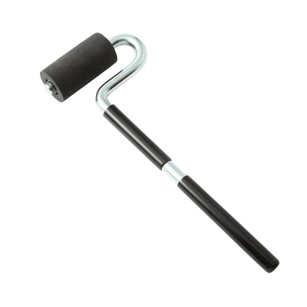 Roller featuring an elongated handle for convenient reach