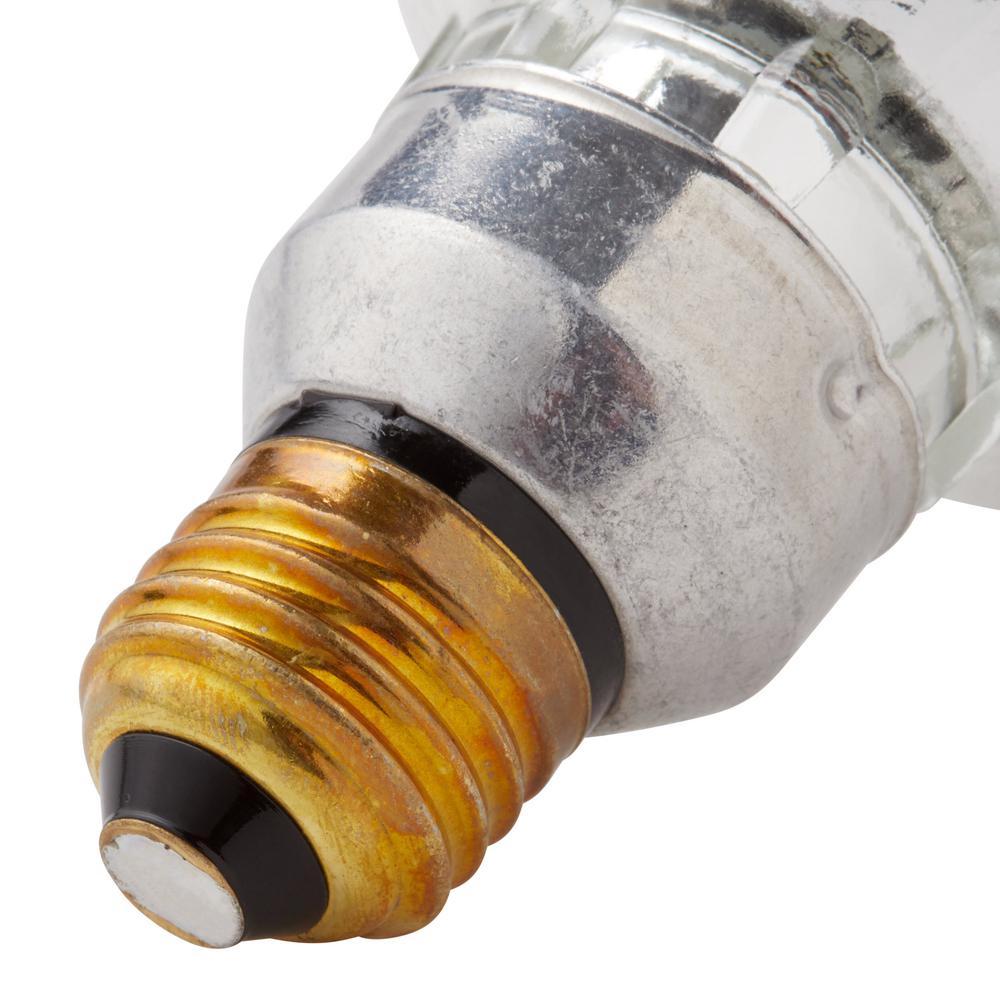 Halogen light bulb featuring a medium-base design Halogen light bulb featuring a medium-base design