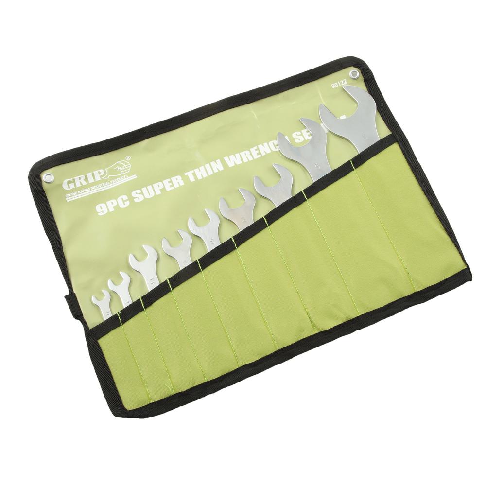 Wrench Set For Narrow Space: 16-Piece Super Thin SAE&Metric