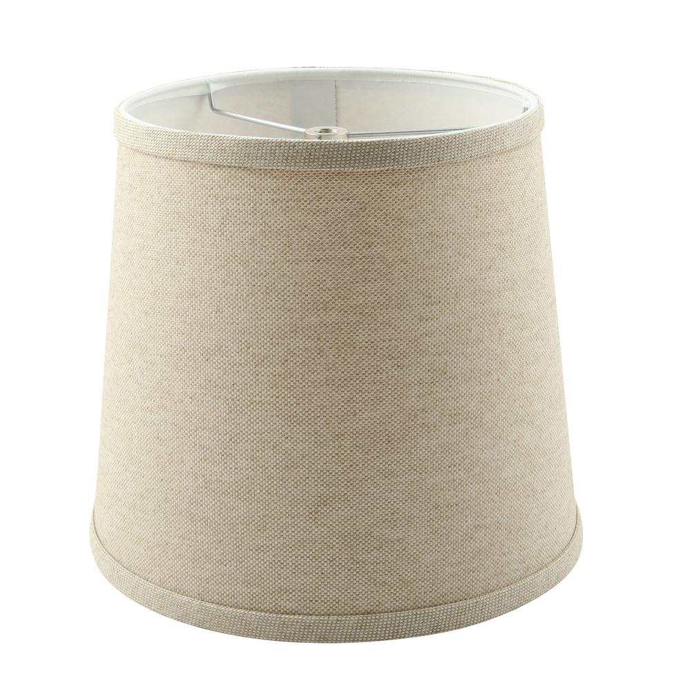 Homestyle 8 in. x 9 in. Neutral Brown Lamp Shade-SD1438-10WD - The Home ...