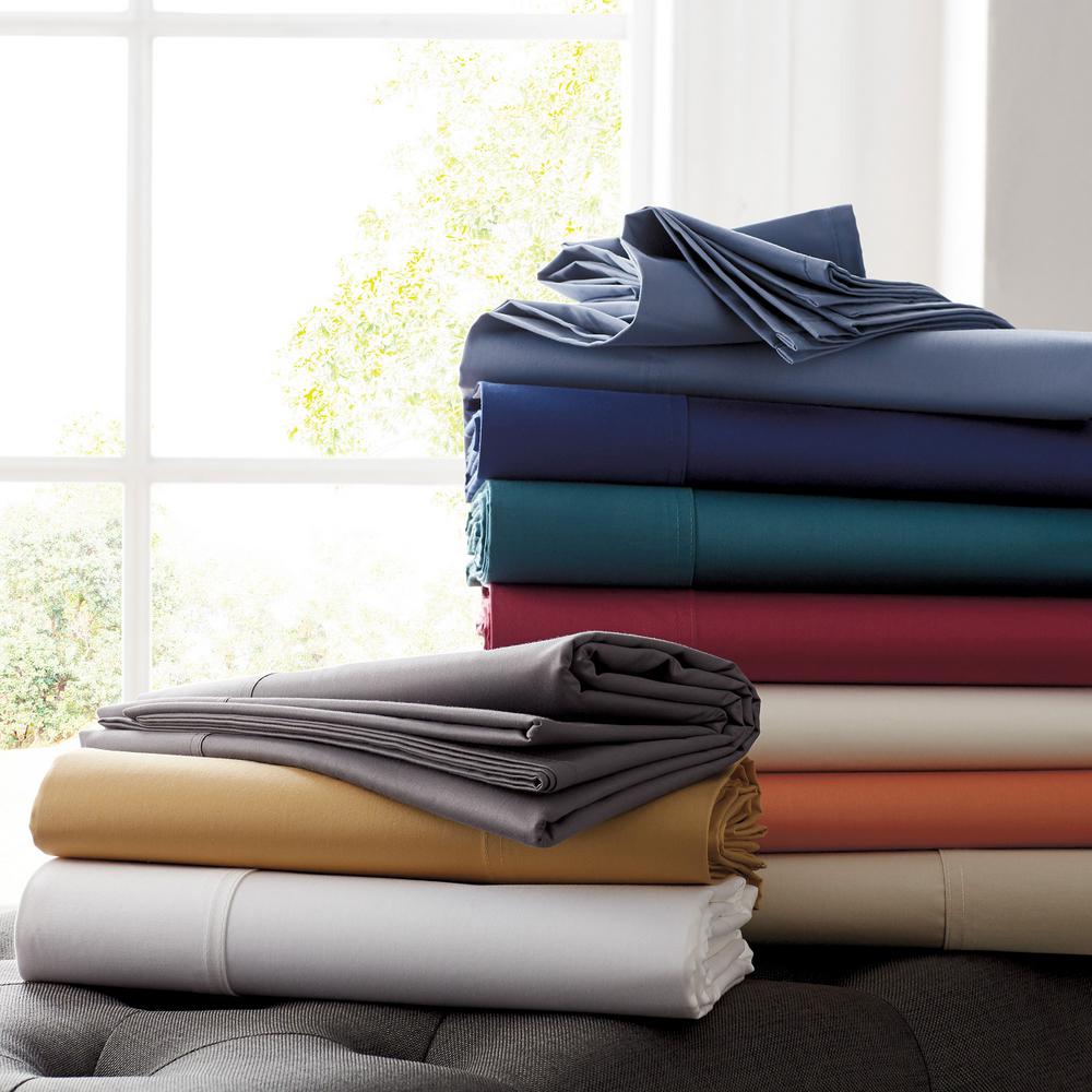 Wrinkle Free 300 Thread Count Cotton Sateen Collection Home Decor Wrinkle Free 300 Thread Count Cotton Sateen Collection