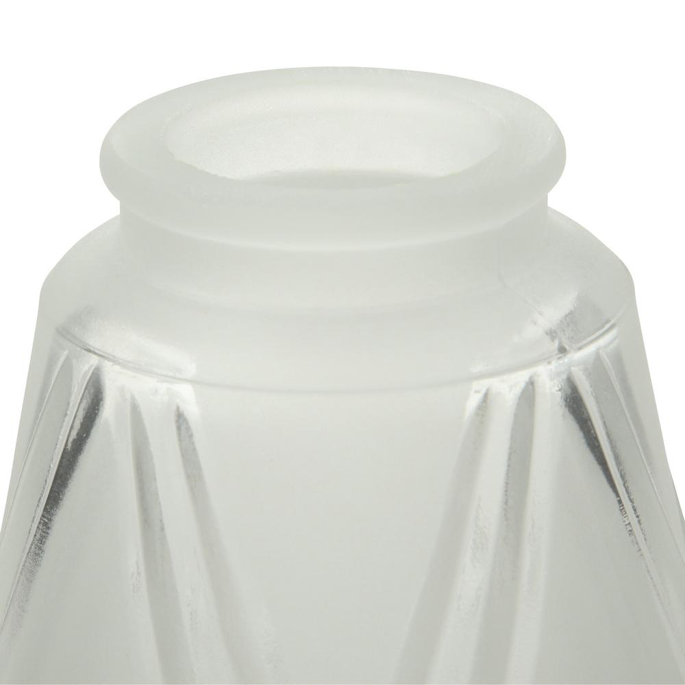 Westinghouse 51/4 in. Frosted and Clear Cross Shade with 21/4 in