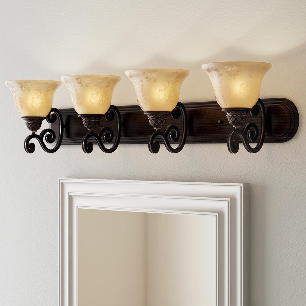 Maxim Lighting Symphony 4-Light Oil-Rubbed Bronze Bath Vanity Light ...