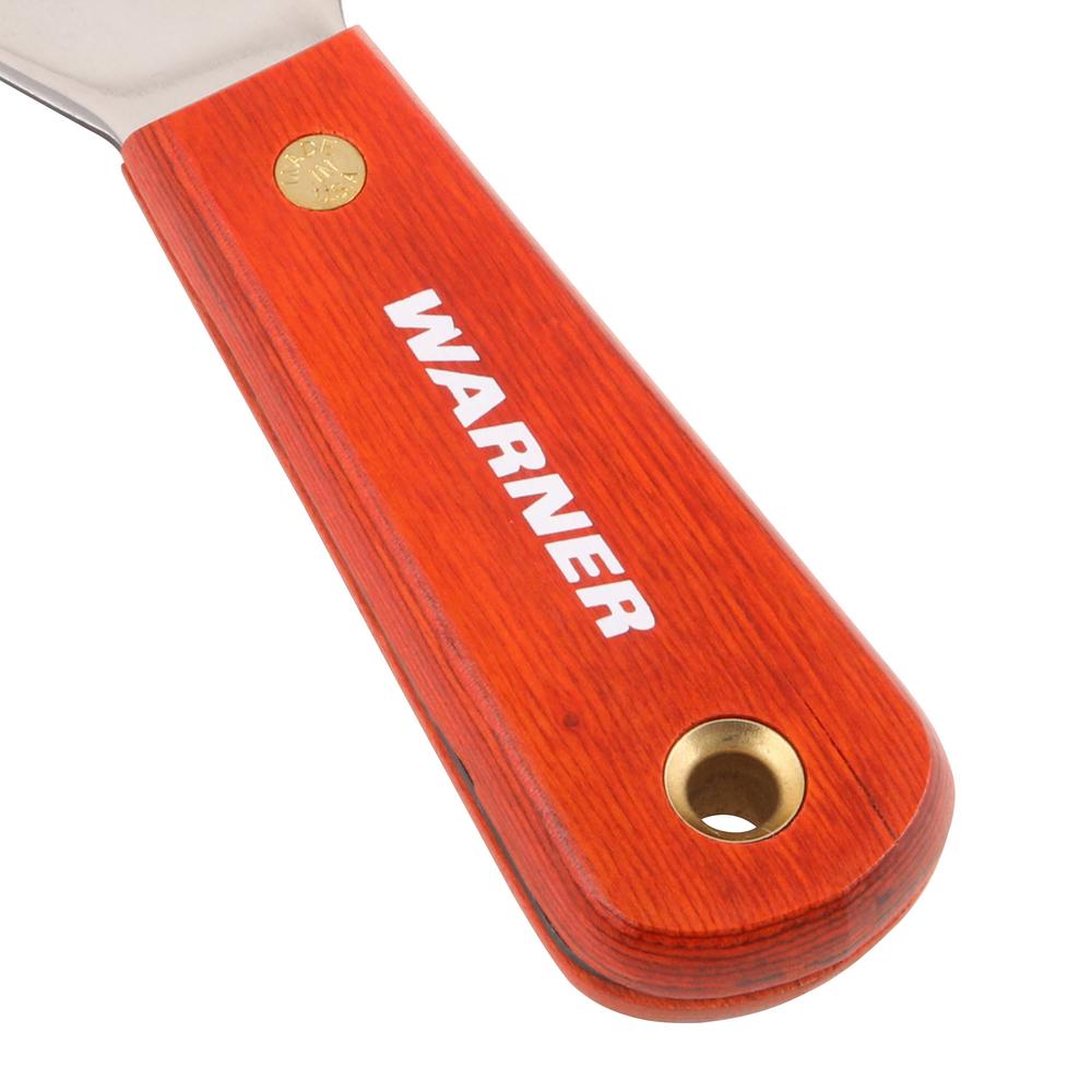 Knife finished with a laminated wood handle Knife finished with a laminated wood handle