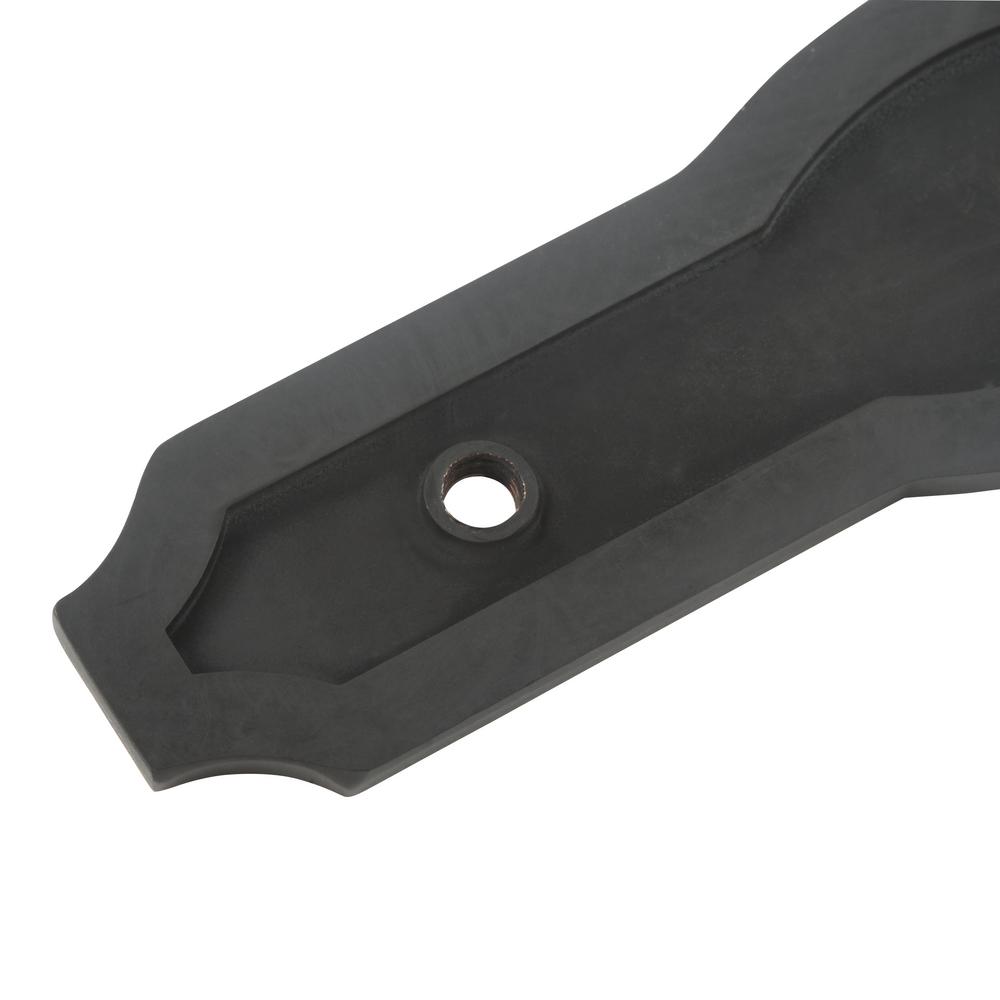 Drawer pull backplate crafted of die-cast zinc Drawer pull backplate crafted of die-cast zinc