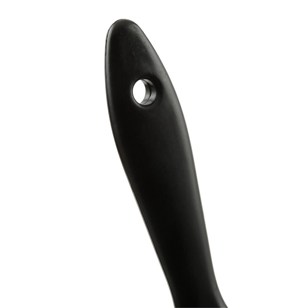 Paint brush outfitted with a lightweight plastic handle Paint brush outfitted with a lightweight plastic handle