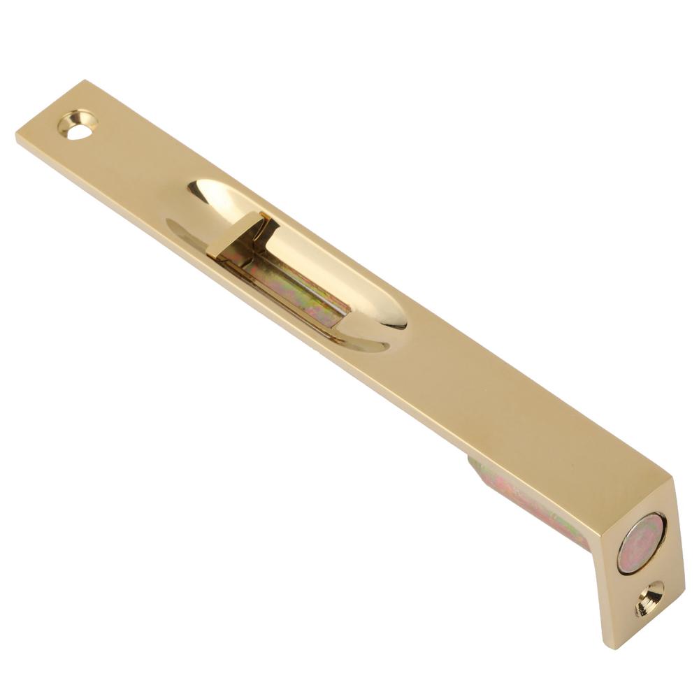 Baldwin Residential Lifetime Polished Brass Flush Bolt-0626.003 - The ...