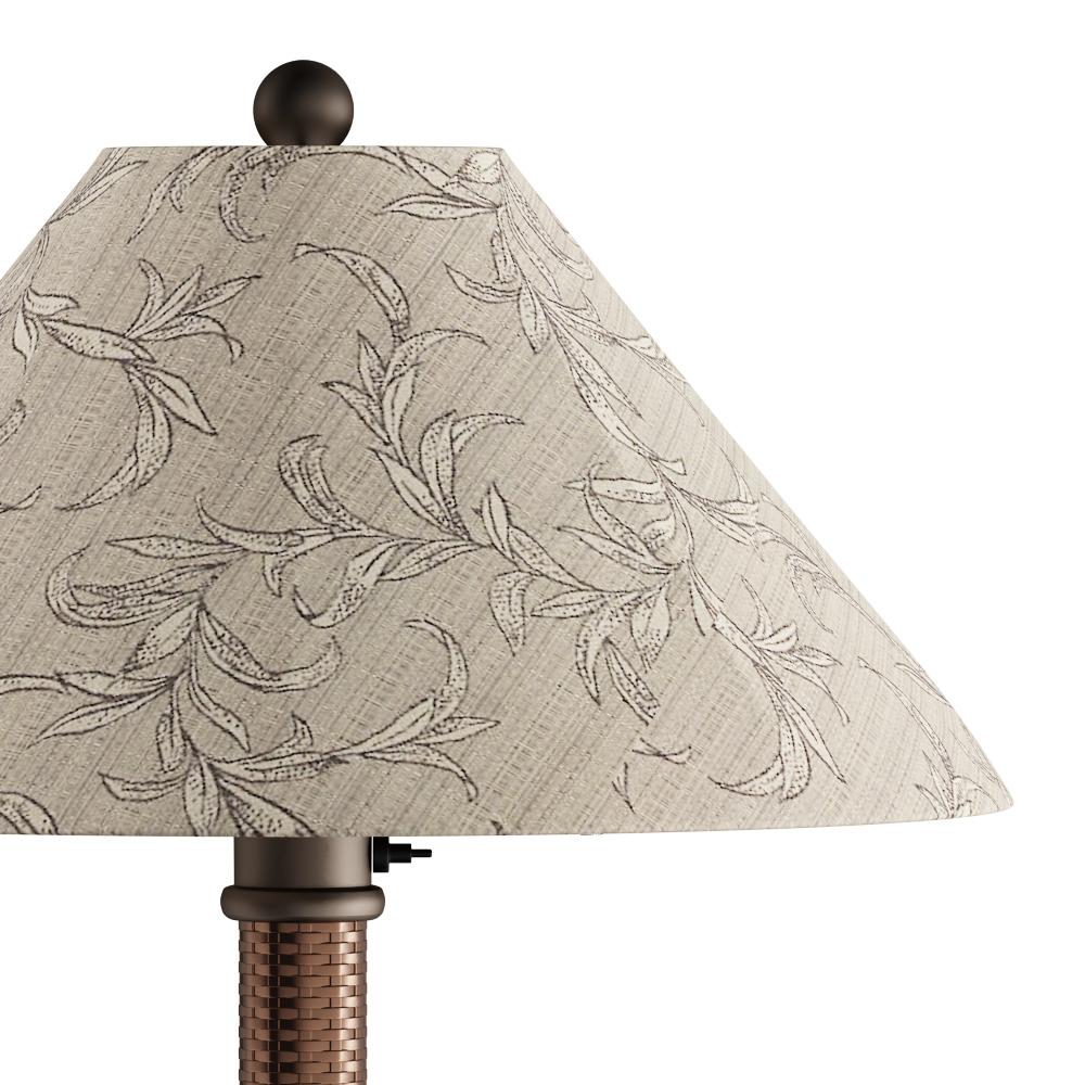 Patio Living Concepts Bahama Weave 34 in. Red Castagno Outdoor Table