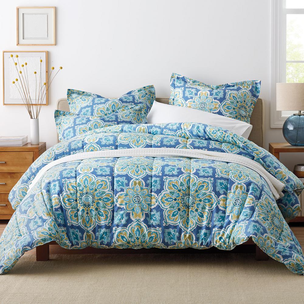 Quinlan Medallion Wrinkle Free Sateen Bedding Collection Home Quinlan Medallion Wrinkle Free Sateen Bedding Collection