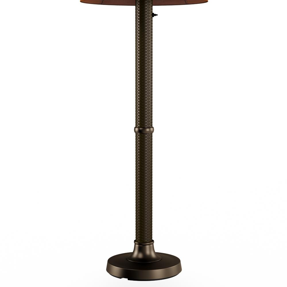 Floor lamp featuring a weighted base Floor lamp featuring a weighted base