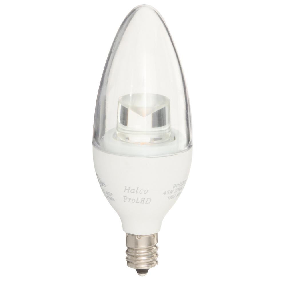 HALCO LIGHTING TECHNOLOGIES 40Watt Equivalent 5Watt B11 Dimmable