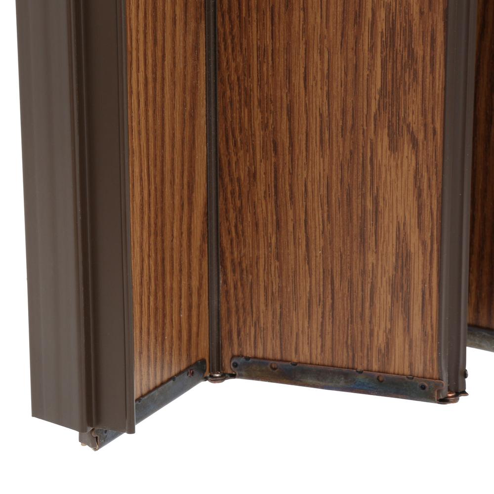 Spectrum 36 in. x 96 in. Woodshire VinylLaminated MDF Dark Oak Accordion Door WF3696DO The