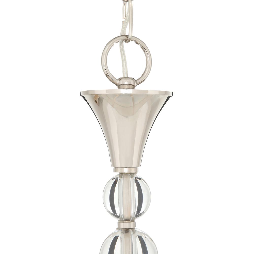 Pendant light featuring a shining polished nickel finish Pendant light featuring a shining polished nickel finish