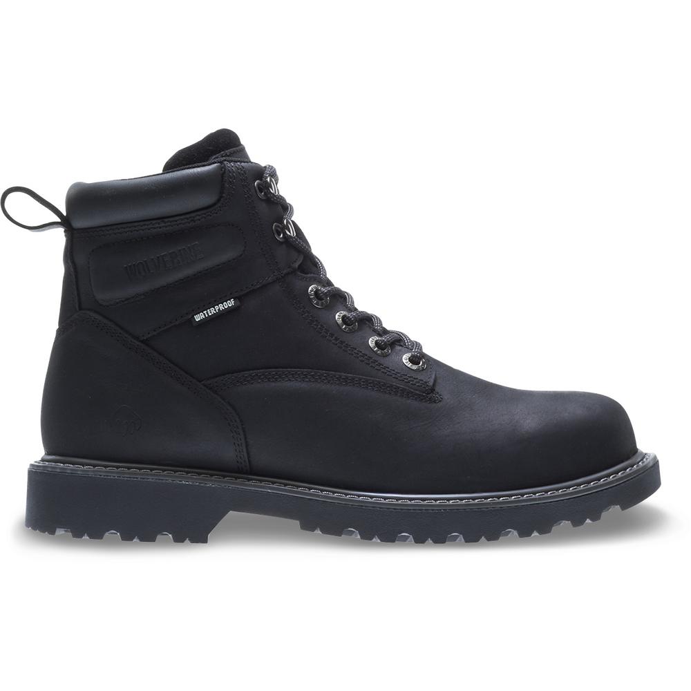 wolverine black work boots