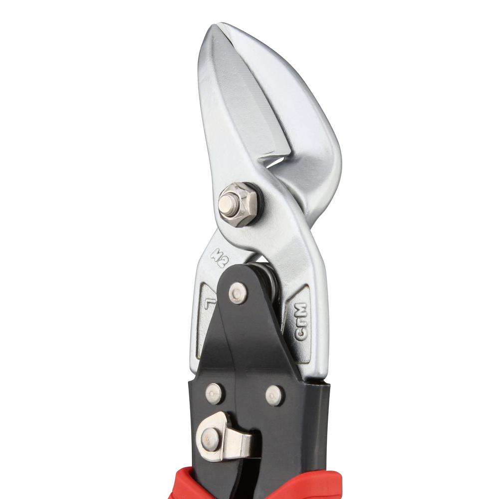 Aviation snips constructed with chrome-plated serrated blades