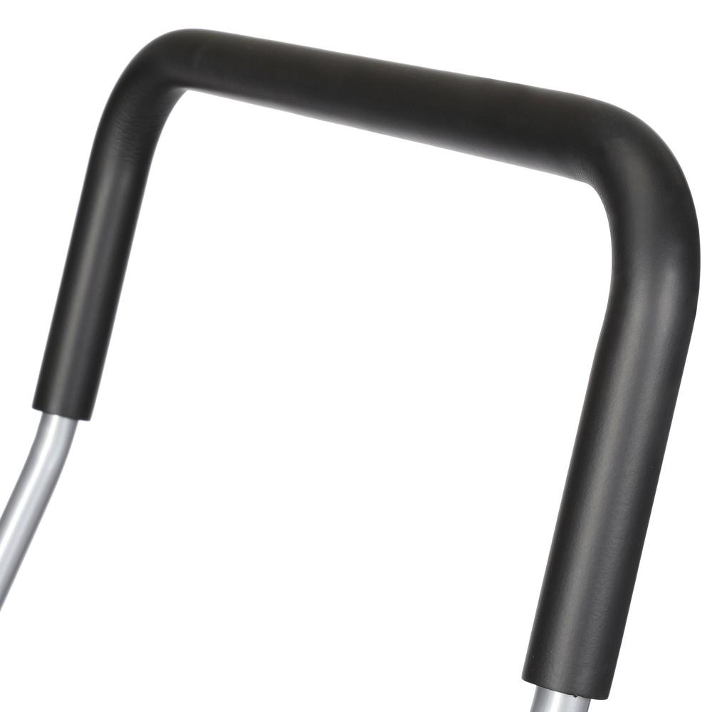 Shopping cart featuring a comfort-grip black handle